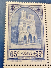 FRANCE TIMBRE N°399 * 1938 AVEC DATE EN COIN