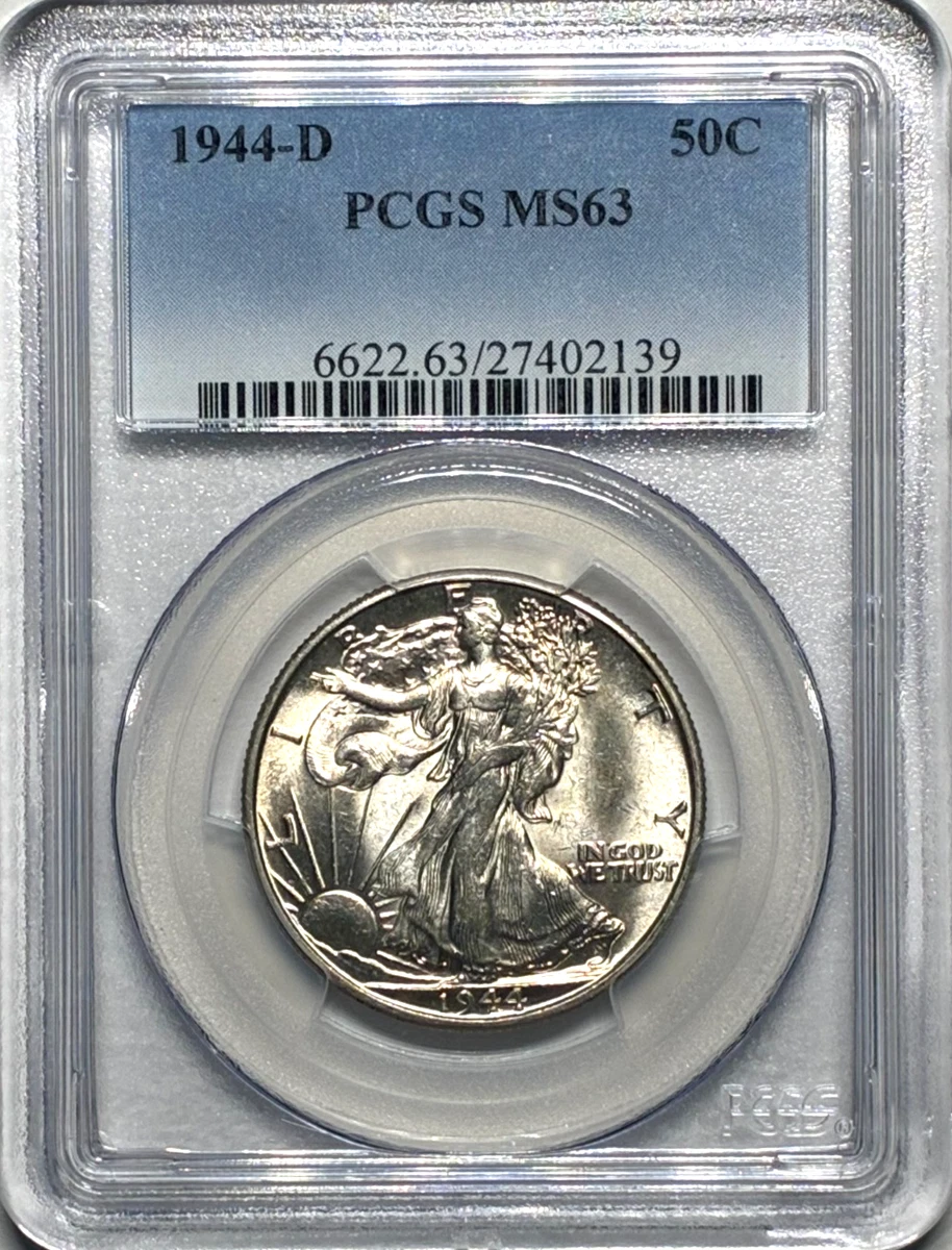 MS 63 Graded 1944 Year Liberty Walking Half Dollars (1916-1947