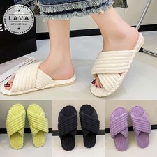 Women Slippers Warm House Shoes Slip On Soft Comfy Non Slip Indoor Plush Slipper