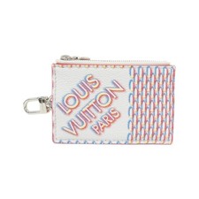 Autentico porta carte Louis Vuitton Damier spray doppia cerniera M81430 monet...