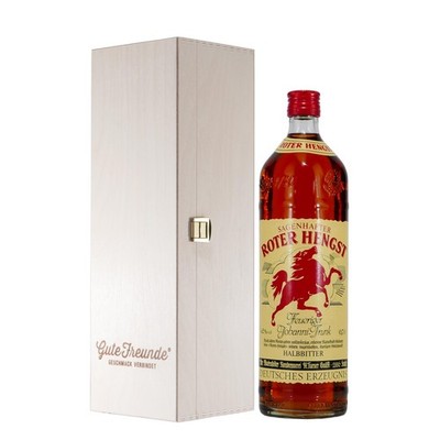 Mackenstedter ''Roter Hengst'' mit Geschenk-Holzkiste