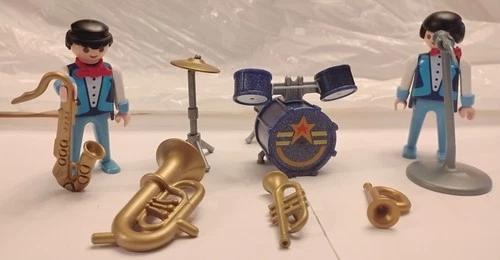Vintage Playmobil Set 1732 Jazz Quartet Romani Circus Band 1991 - Not Complete