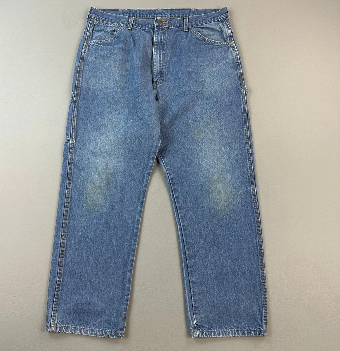 Jean Bleu Denim Big Ben – Made In USA, Taille L (femme) 32, Jambe Droite, Lavage Moyen