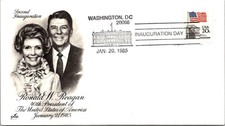 Ronald and Nancy Reagan 1985 Inauguration Commemorative Cover