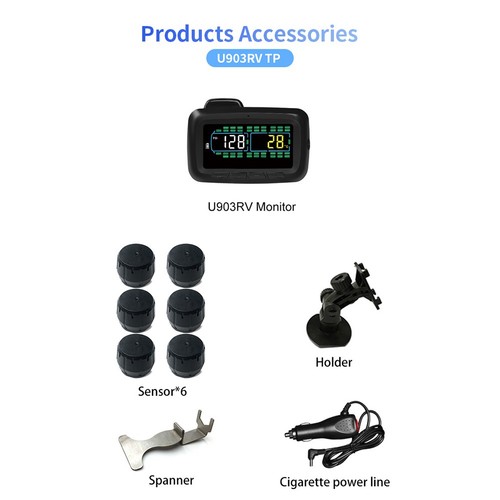 Tire Pressure Monitoring Solution for 6 Wheels Vehicles Featuring Sensors - Picture 2 of 12