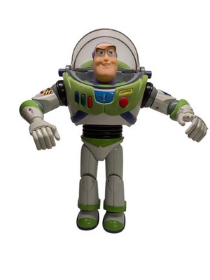 Buzz Lightyear, The Infinity Edition, Thinkway #62946 w/ Disc Shooter, No Sound