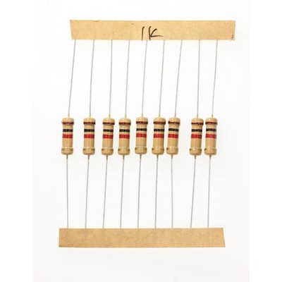 100pcs 1 Watts 1W 1K Ohm 5% Carbon Film Resistor
