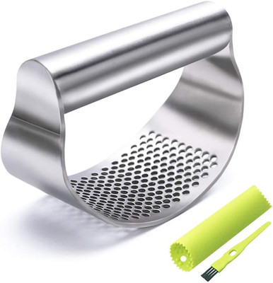 Gudoqi Garlic Press Rocker, Stainless Steel Garlic Mincer Garlic Crusher, Garlic