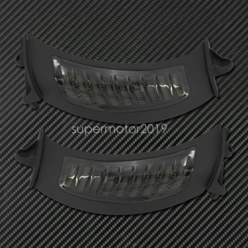 LED Black Side Marker Turn Signal Light Fit For Harley Road Glide 2015-2023 FLTR - Image 2 of 4