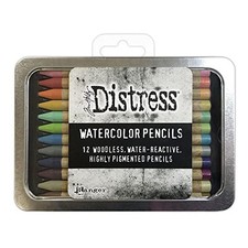 Tim Holtz Distress Watercolour Pencils Set 2-12 pcs