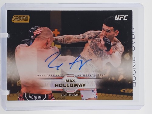 MAX HOLLOWAY 2026 TOPPS STADIUM CLUB UFC GOLD AUTO VARIATION /41 Q7735