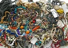 16 Lbs+ HUGE Vtg Costume to Fashion Jewelry lot Necklace Bead Chain UNSORTED