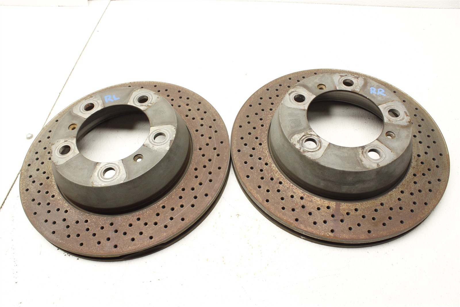 2014 Porsche Cayman Rear Rotor Set Disc Brake Rotors 14-16