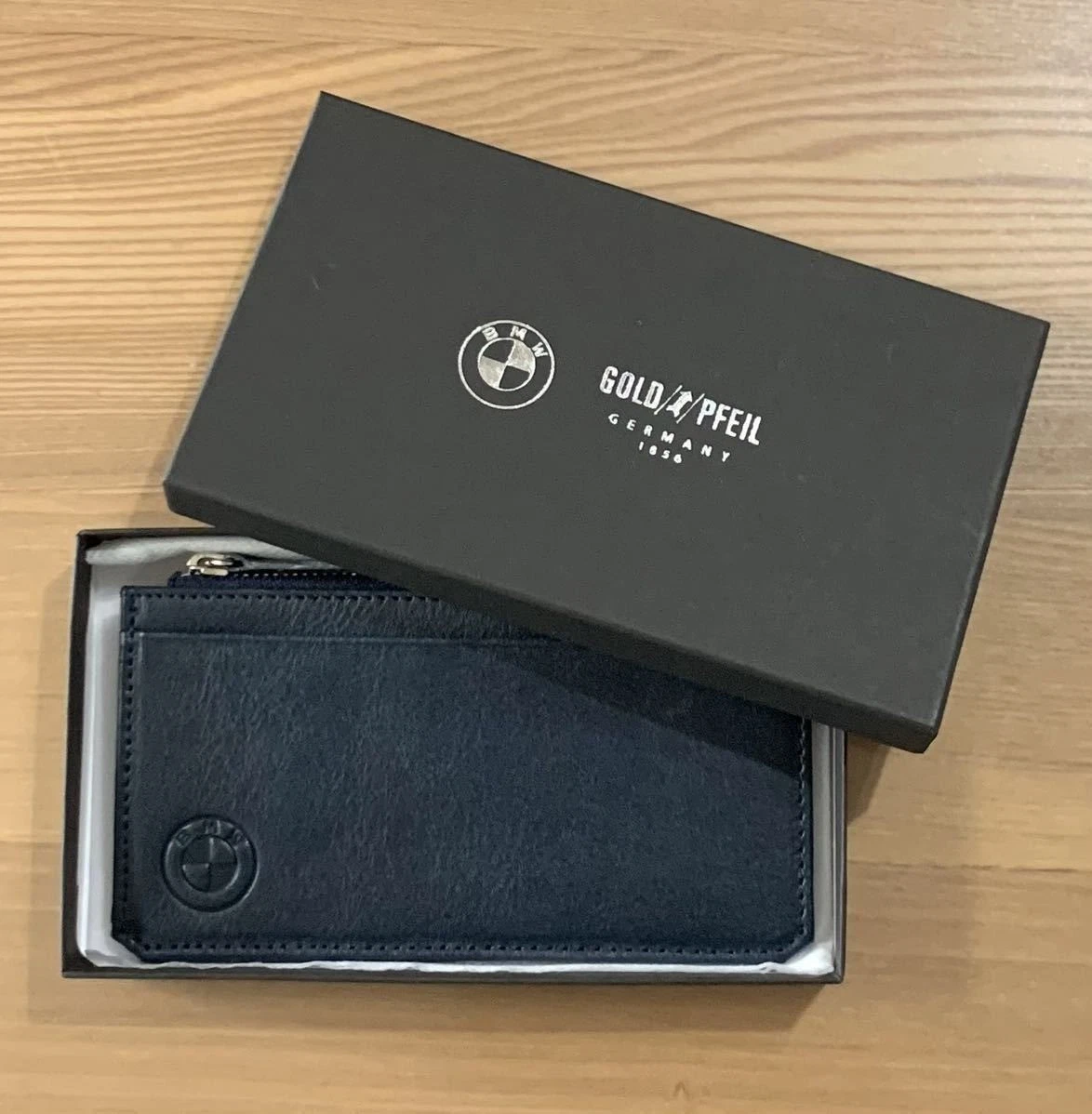Portefeuille En Cuir BMW Lifestyle Collection 1999 - Édition Limitée Z1 Z8 Z3M - Vintage Allemand