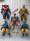 80s Vintage Masters Of The Universe MOTU Figures Lot Of 5 With Greyskull Weapons