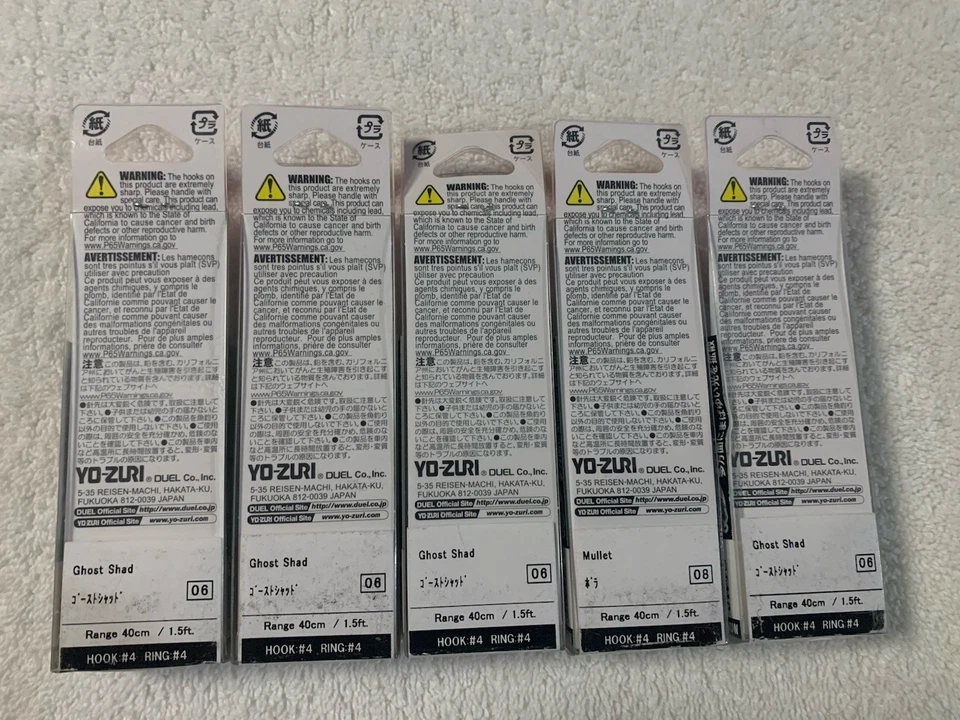 (LOTE DE 5) YO-ZURI 3D INSHORE TWITCHBAIT 90 mm 3-1/2" 9/16oz VÁRIAS CORES NOVO NA CAIXA - Imagem 3 de 3