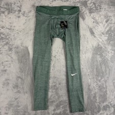 Pantalones de compresión Nike Pro Dri-Fit medias de spandex 811431 verdes para hombre grandes nuevos con etiquetas