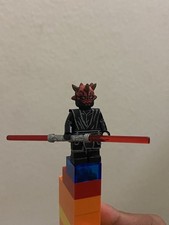 LEGO Custom Minifigure Darth Maul Star Wars with Double-Bladed Red Lightsaber