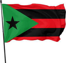 Afro Boricua Puerto Rican Flag Flags 3X5 Ft Banner with Grommets Garden Yard Hou