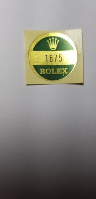 Rolex GMT-Master 1675 Backcase Sticker good condition
