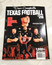 2026 Dave Campbell's Texas Football Preview Magazine Brand New Texas Tech