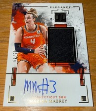 2025 Impeccable WNBA Marina Mabrey Elegance Jersey Auto Gold #/49 Sun