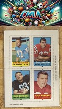 1969 Topps Charley King Bob Cappadona Ben Davidson Fred Arbanas Four-in-One