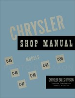 1949-1950 Chrysler Shop Manuell 49-50 Royal Windsor Neu Yorker Saratoga Imperial