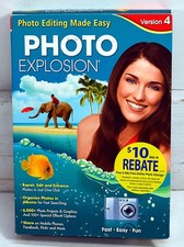 New Photo Explosion Photo Editing Made Easy Version 4 - Repair Enhance Graphics