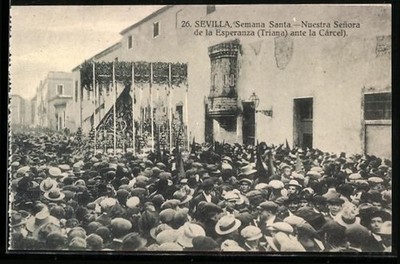AK Sevilla, Semana Santa, Nuestra Senora de la Esperanza ante la Carcel 