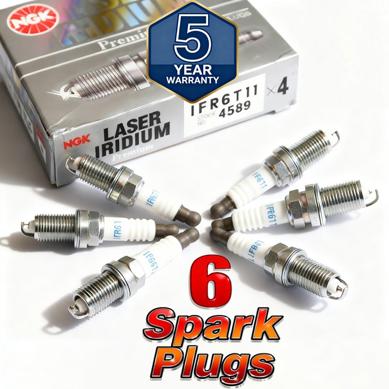 6x 4589 NGK Laser Iridium Spark Plugs IFR6T11 New For Pontiac Lexus GX47 Scion