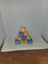 Large Set Of Blue Foam Dice 2.25" - Set Of 10