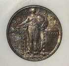 1920 Standing Liberty Quarter MS63 NGC Old Fatty Holder Monster Toner!!