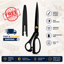 1pc Fabric Scissors Premium Professional 10 In Heavy Duty Leather Sewing Shears