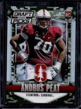 2015 Panini Prizm Collegiate Draft Picks Andrus Peat RC Prizm Camo #/199