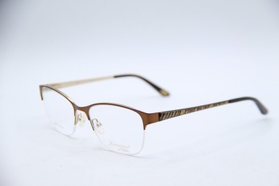 NEW SAFILO EMOZIONI EM 4407 FG4 BROWN GOLD AUTHENTIC FRAMES EYEGLASSES 51-17