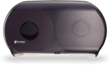 San Jamar - SJMR4000TBK R4000TBK Twin 9" Jumbo Tissue Dispenser, Black Pearl,