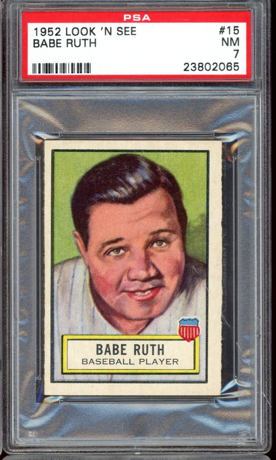 1952 Look 'n See #15 Babe Ruth PSA 7