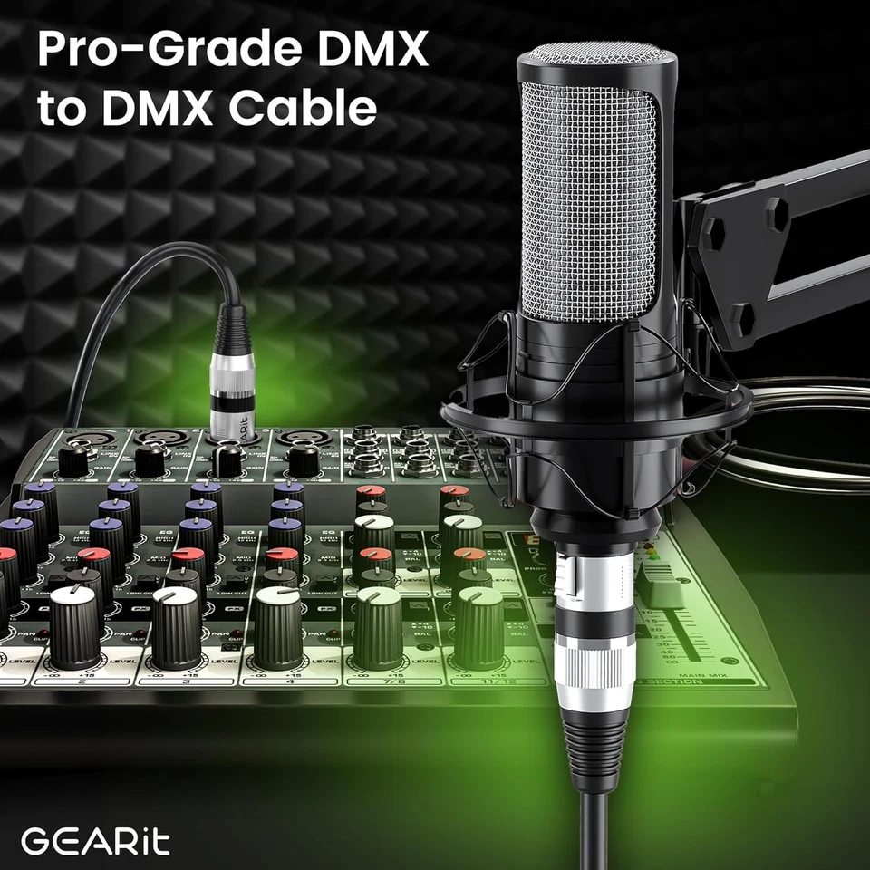 Premium 50ft DMX to DMX Cable - Heavy-Duty 3-Pin XLR for Superior Signal - Image 4 of 4