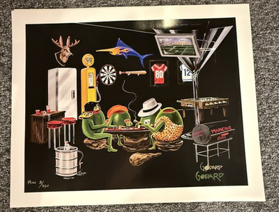 Michael Godard ''Man Cave'' (Paper Mini) Limited Edition Giclee on Paper
