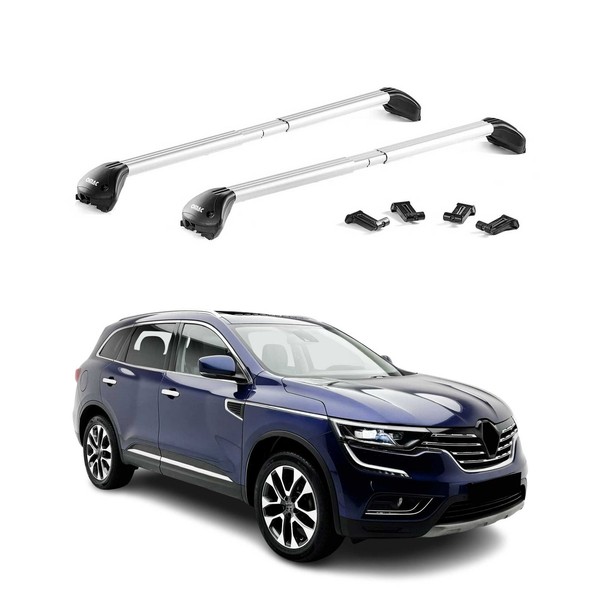 DachträGer GrundtäGer FüR Renault Koleos Mk2 2016-2024 100Kg Alu Silber 2X ABE-image