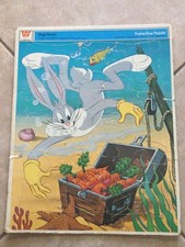 Vintage 1972 Whitman Bugs Bunny Looney Tunes Frame-Tray Puzzle WB