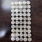 Lot Of 50 90% Silver Washington Quarters Mixed Dates And Condition