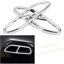Exhaust Muffler Tip Tailpipe Cover Trim fit Mercedes Benz S Class W222 2018-2024