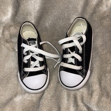 Converse Chuck Taylor All Star Low top lace up Toddler Black Size 7