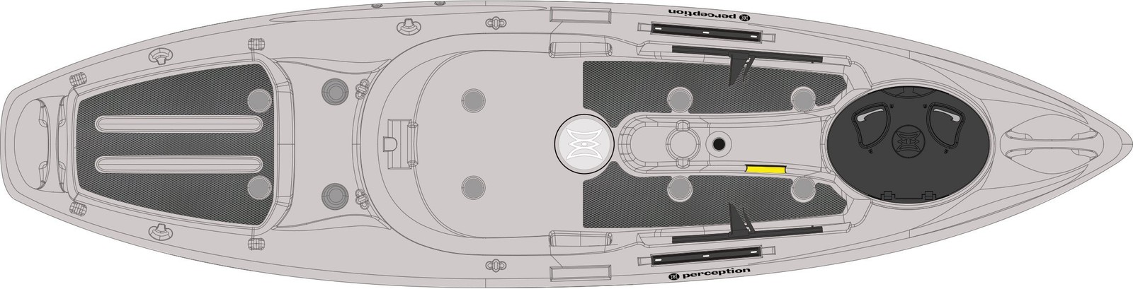 S Silent Traction Kit Pescador 10' Kayak