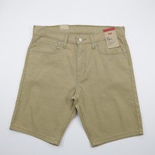 Levi's 412 Men's Slim Fit Comfortable Canvas Stretch Shorts Beige Size 31X9