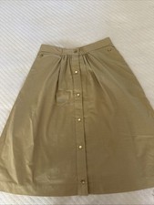 Vtg 1970  s Brown Front Snap Skirt CIRCLE T BY MARILYN WILLIAMS Sx 8 Poly/Cotton