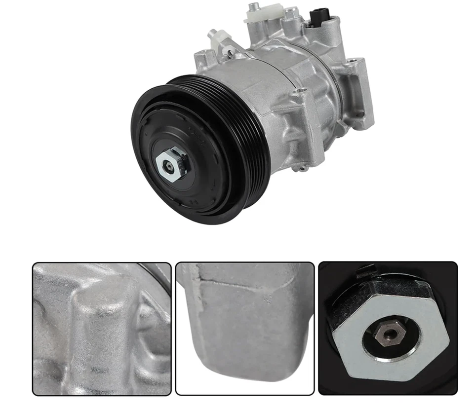 Compresor de aire acondicionado con embrague repuesto para Toyota Corolla 2014-2022 Corolla iM 2 Foto 3 de 4