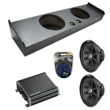 09-15 Ford F-150 Super Crew Truck Kicker Comp C12 Dual 12" Rhino Sub Box CXA8001